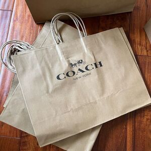 COACH Gift Paper Bag ONLY for Purses Satchel tote Crossbody Xbody Messenger